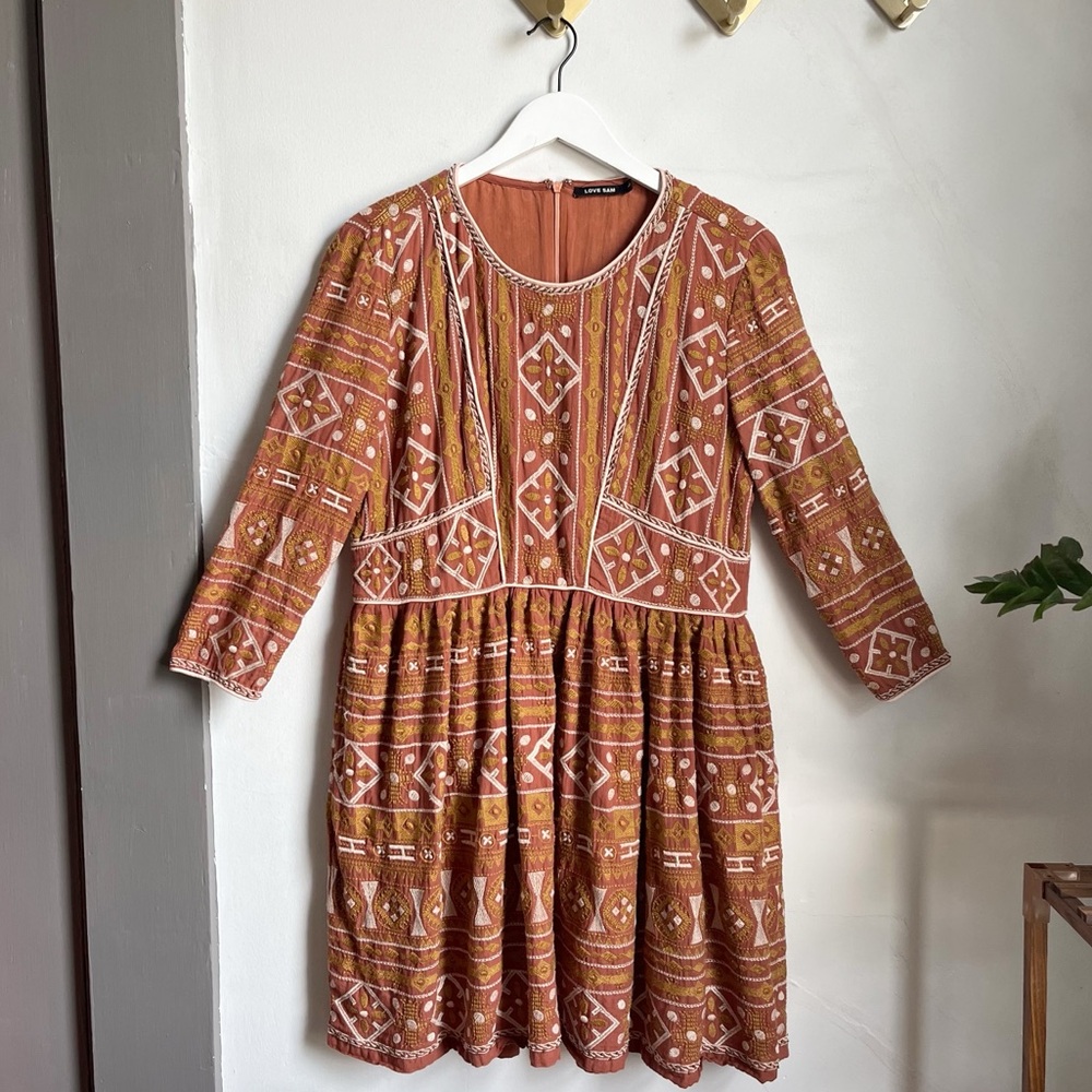Love Sam Embroidered Dress